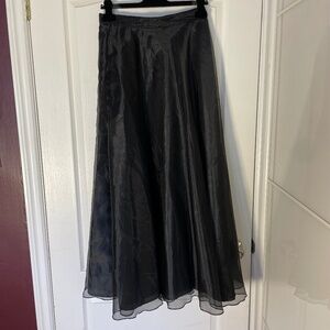 Sz L Organza Ballgown Skirt Black